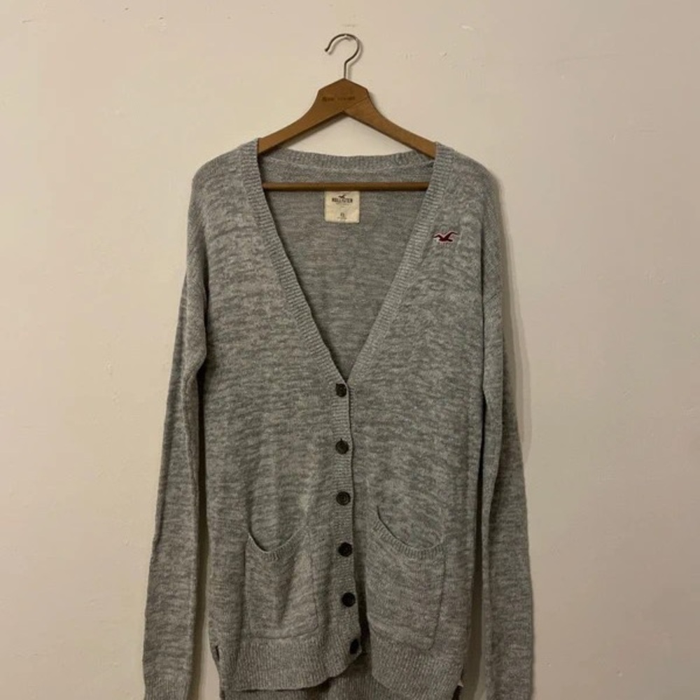 Hollister Women's Heather Gray Cardigan